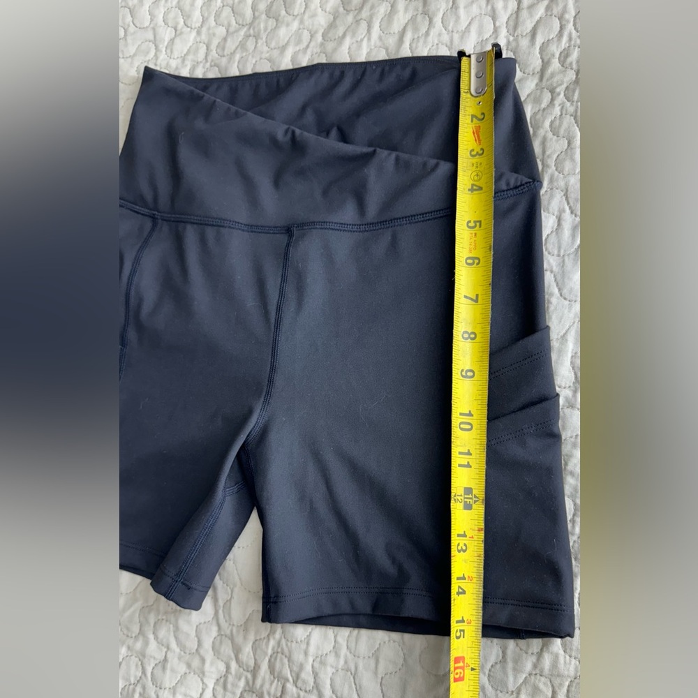 YOGA SHORTS active sport high waist black size S - Picture 5 of 8